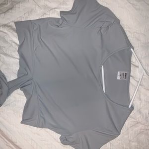 Alphalete wrap tie shirt